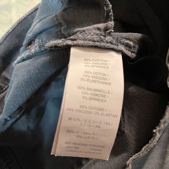 J.Crew Toothpick Chino in Gray, Sz 28, Line new - Picture 7 of 8